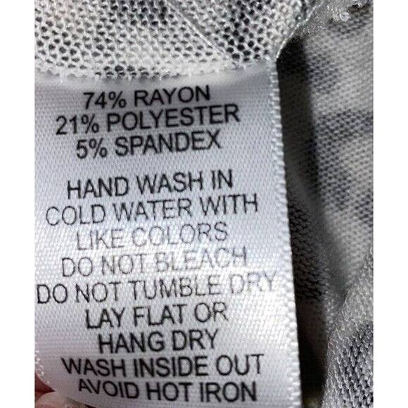 Gibsonlook Soft Knit Twist Front 3/4 Sleeve Top Sz Medium Cheetah Print NWT - Picture 7 of 7